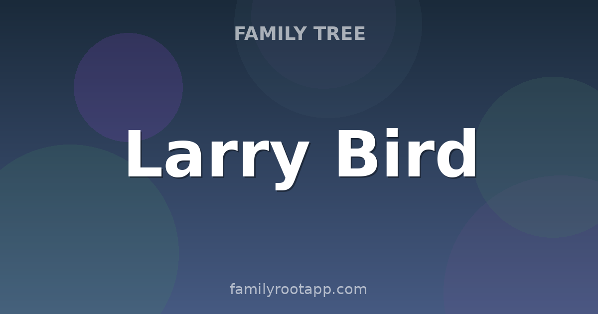 Larry Bird Family Tree: The Story Behind The Boston Celtics Legend