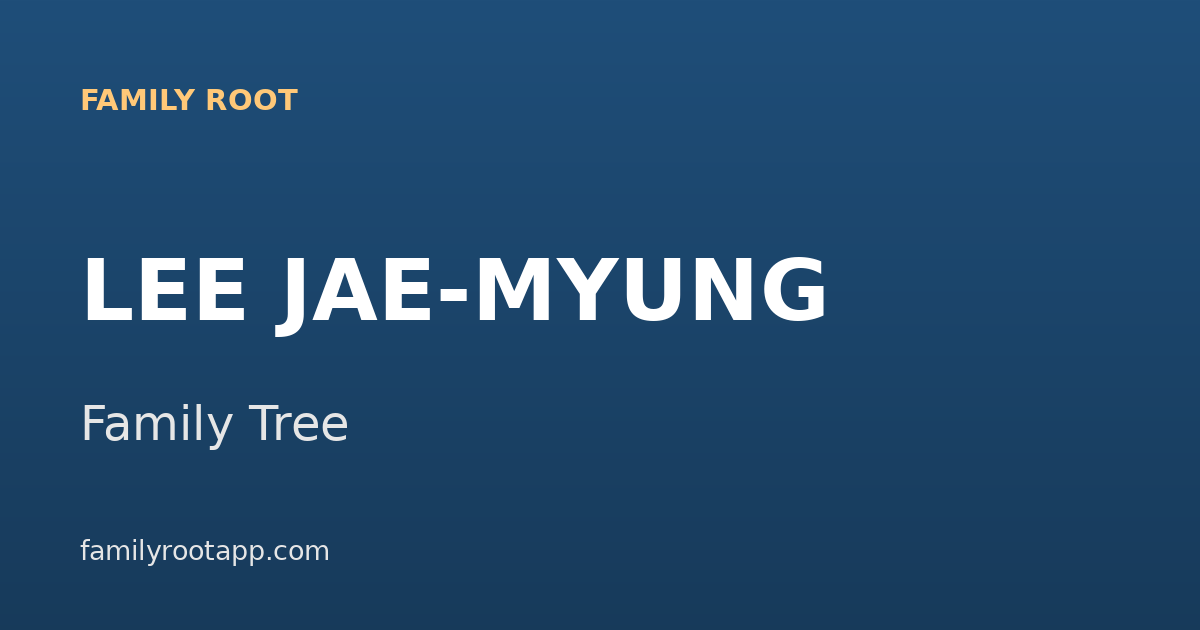 Lee Jae-myung Family Tree: The Story Behind South Korea's New President