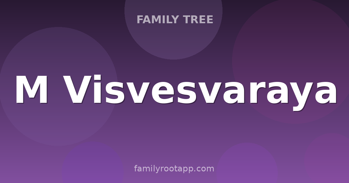 M Visvesvaraya Family Tree: The Story Behind The Engineer Whose Birthday Is India's Engineers' Day