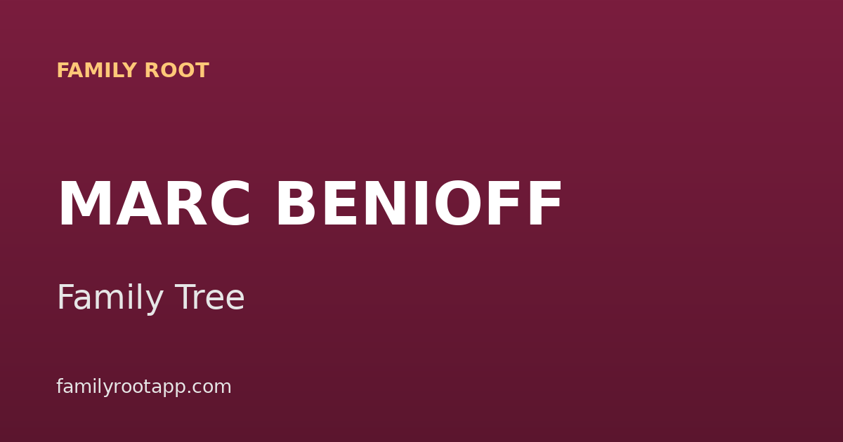 Marc Benioff Family Tree: The Story Behind Salesforce's Founder