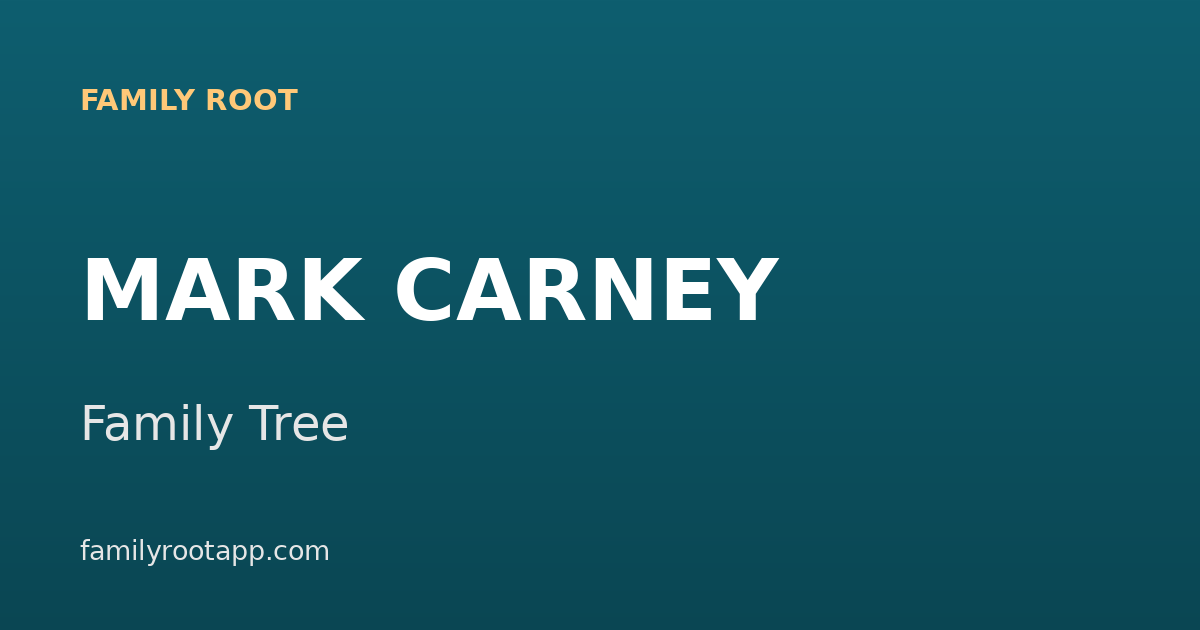 Mark Carney Family Tree: The Story Behind Canada's 24th Prime Minister