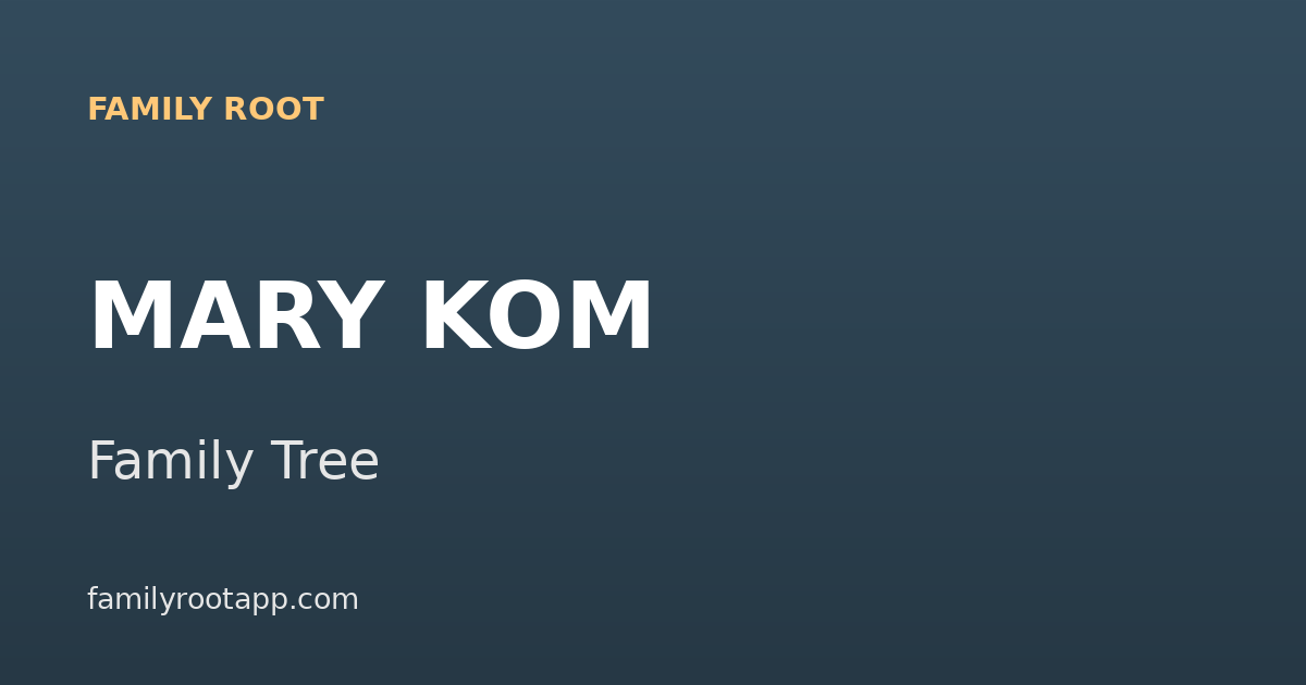 Mary Kom Family Tree: The Story Behind India's Magnificent Mary