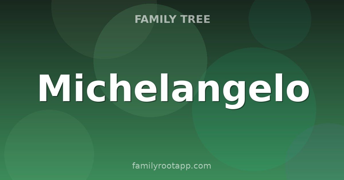 Michelangelo Family Tree: The Story Behind The Renaissance's Greatest Sculptor