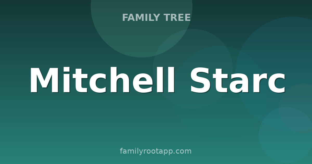 Mitchell Starc Family Tree: The Story Behind Australia's Fastest Left-Armer