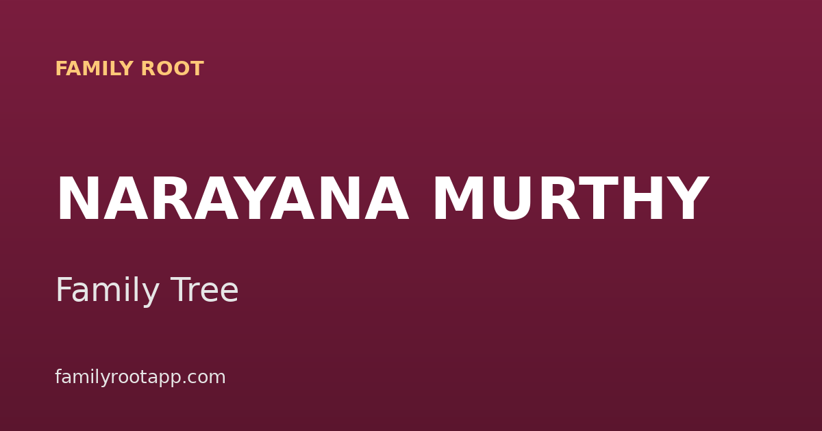 Narayana Murthy Family Tree: The Infosys Founder Whose Daughter Married a UK Prime Minister