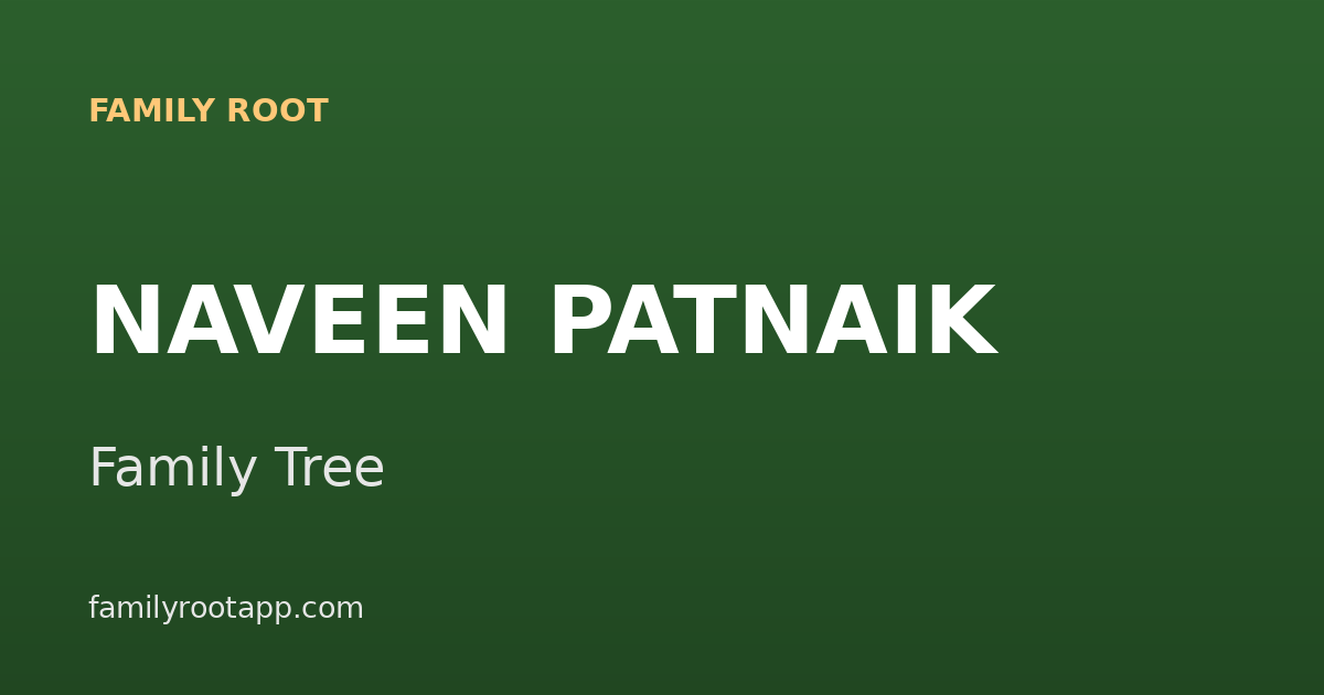 Naveen Patnaik Family Tree: The Story Behind Odisha's Long-Serving Chief Minister