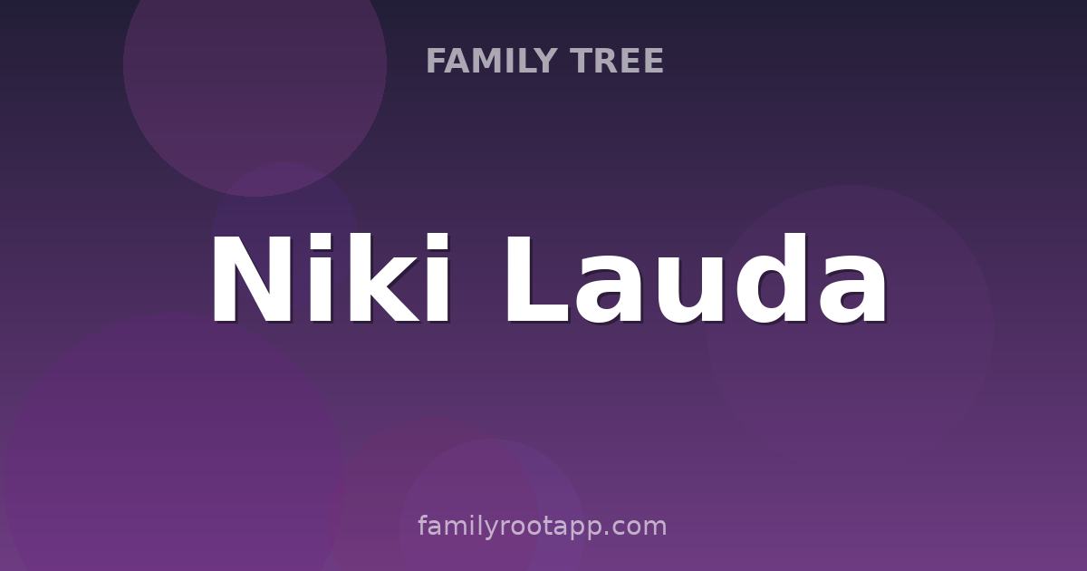 Niki Lauda Family Tree: The Story Behind Austria's F1 Legend