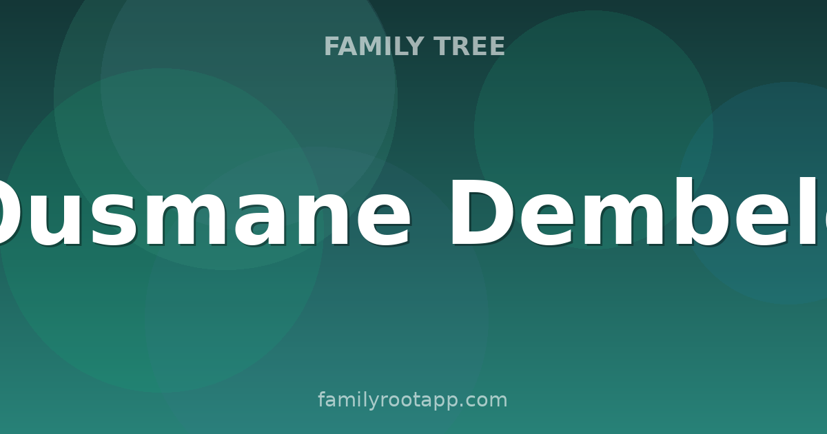 Ousmane Dembele Family Tree: The Story Behind PSG's French Winger