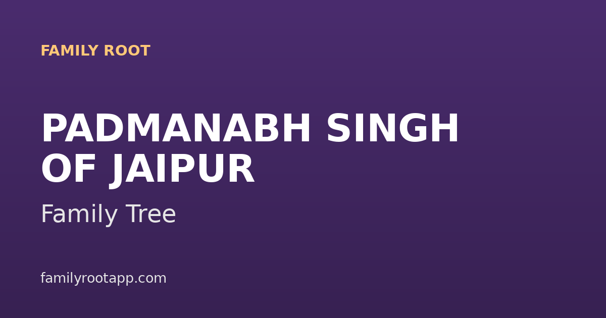 Padmanabh Singh Family Tree: The Story Behind Jaipur's Young Titular Maharaja