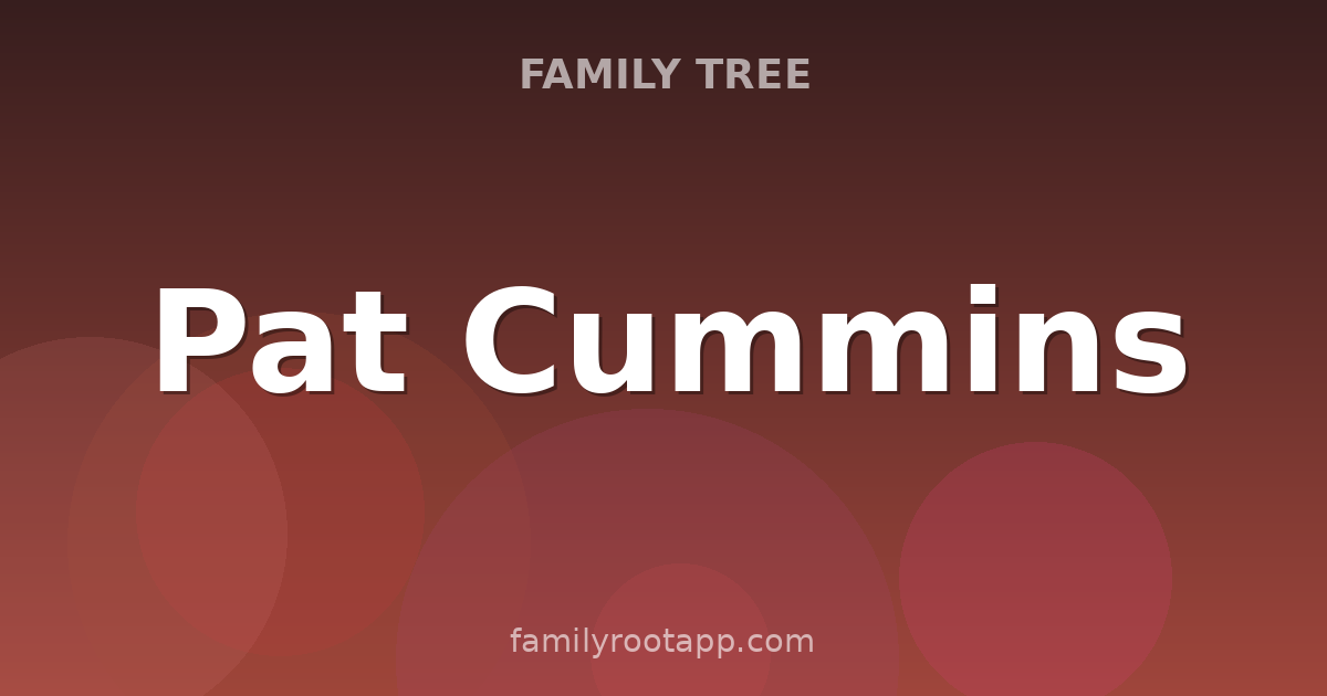 Pat Cummins Family Tree: The Story Behind Australia's Test Captain