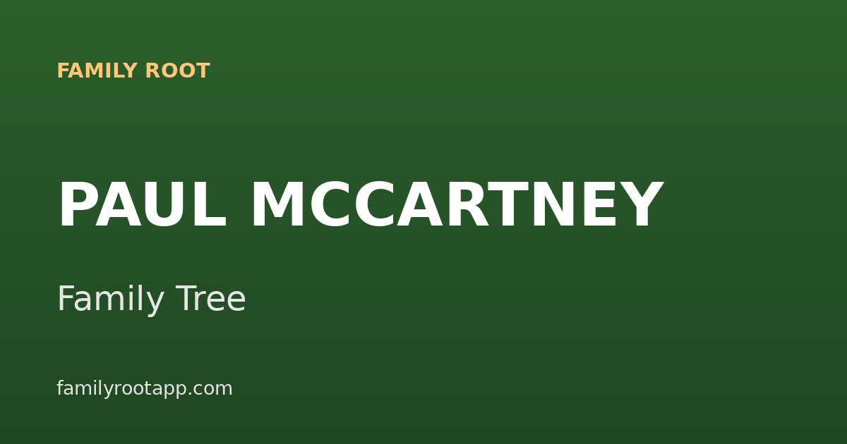 Paul McCartney Family Tree: The Story Behind The Beatles' Bassist