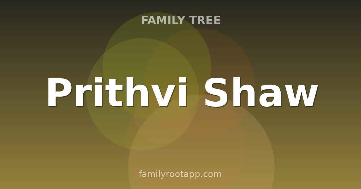 Prithvi Shaw Family Tree: The Story Behind The Mumbai Prodigy
