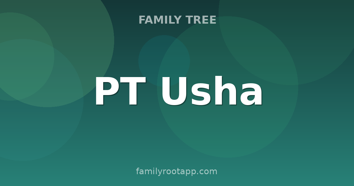 PT Usha Family Tree: The Story Behind India's Payyoli Express
