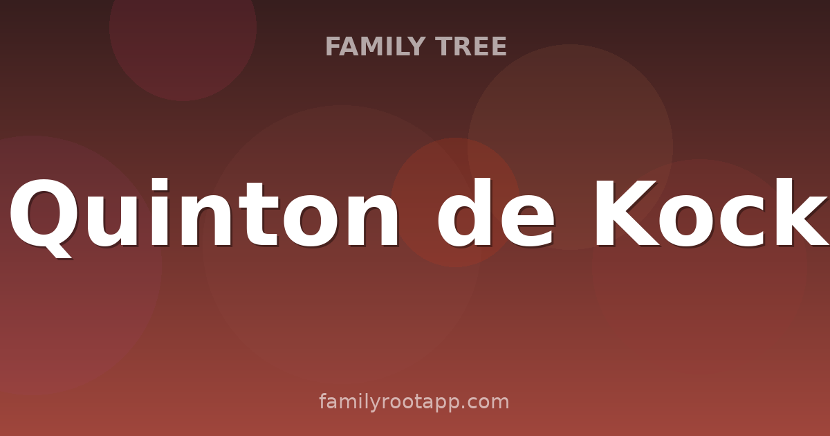 Quinton de Kock Family Tree: The Story Behind South Africa's Wicketkeeper-Batter