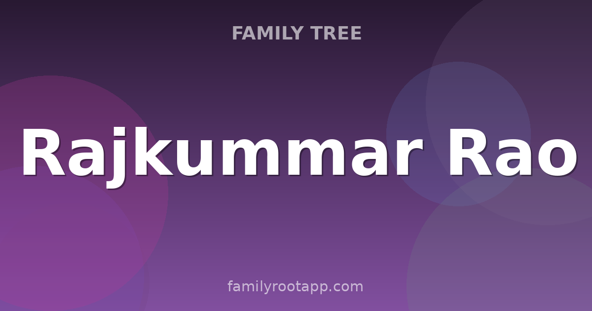 Rajkummar Rao Family Tree: The Story Behind A Bollywood Character Actor's Rise