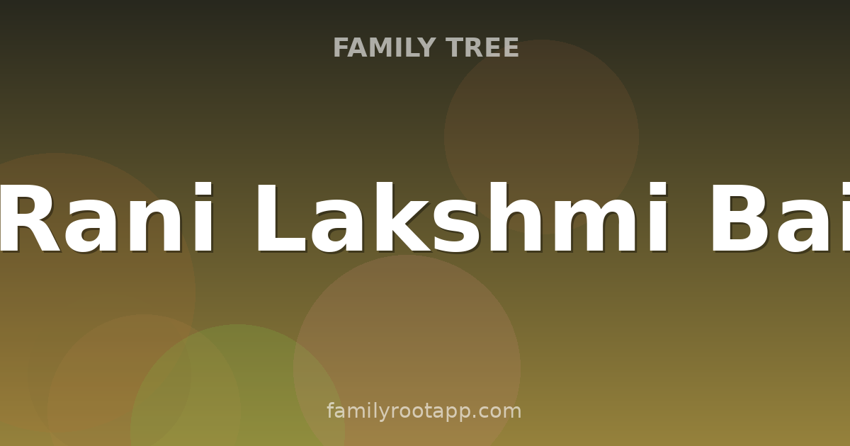Rani Lakshmi Bai Family Tree: The Story Behind The Queen of Jhansi