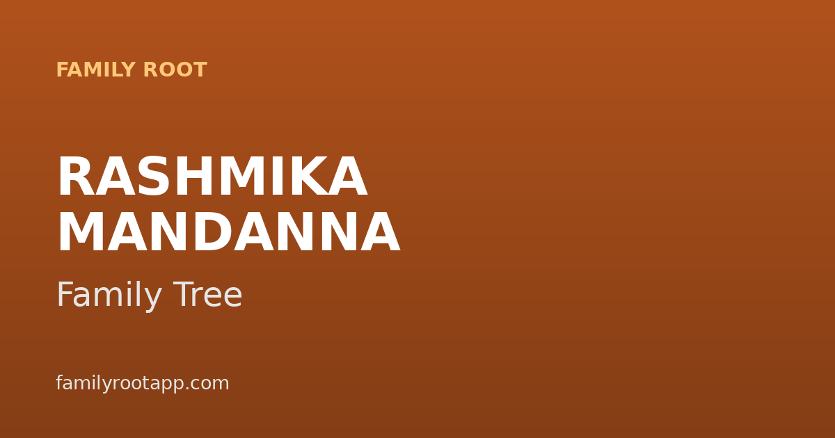 Rashmika Mandanna Family Tree: The Story Behind India's Pan-Indian Sensation
