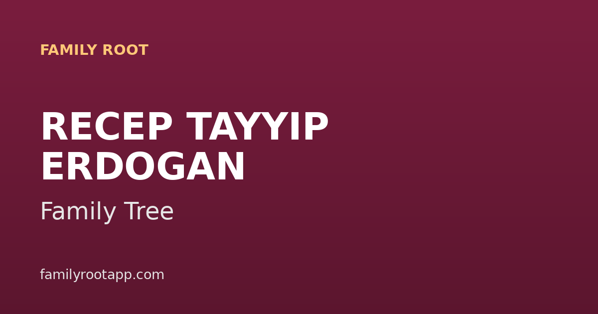 Recep Tayyip Erdoğan Family Tree: The Story Behind Turkey's Long-Serving President