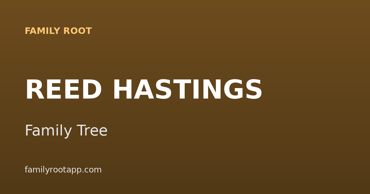 Reed Hastings Family Tree: The Story Behind Netflix's Co-Founder