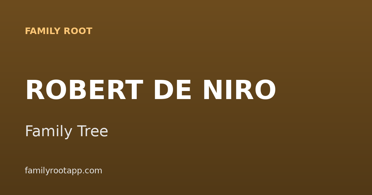Robert De Niro Family Tree: The Story Behind One of Hollywood's Greatest Living Actors