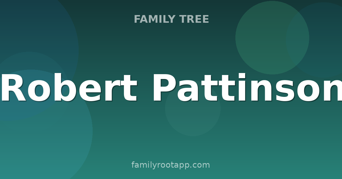 Robert Pattinson Family Tree: The Story Behind The Batman's Actor