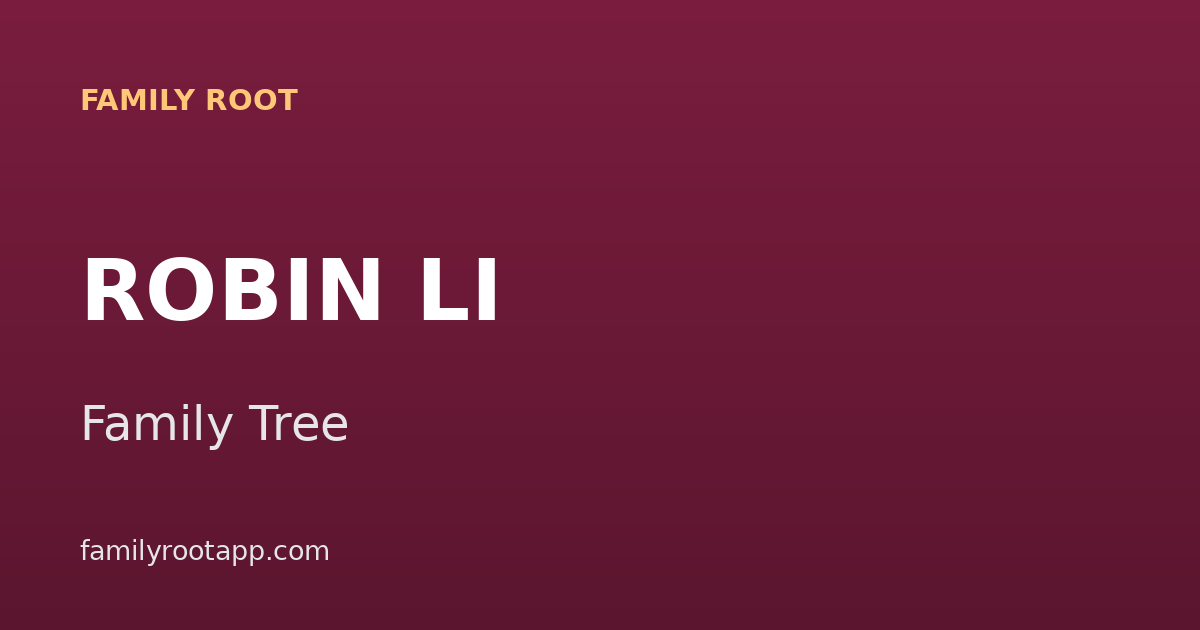 Robin Li Family Tree: The Story Behind Baidu's Founder