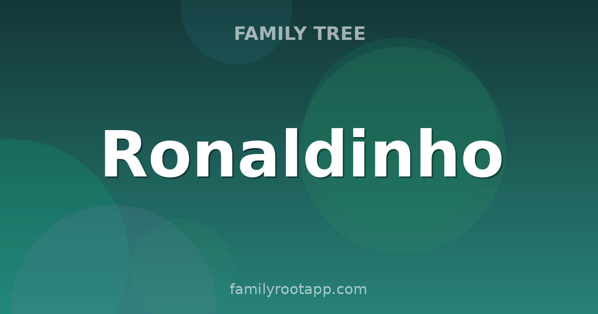Ronaldinho Family Tree: The Story Behind Brazil's Smiling Genius