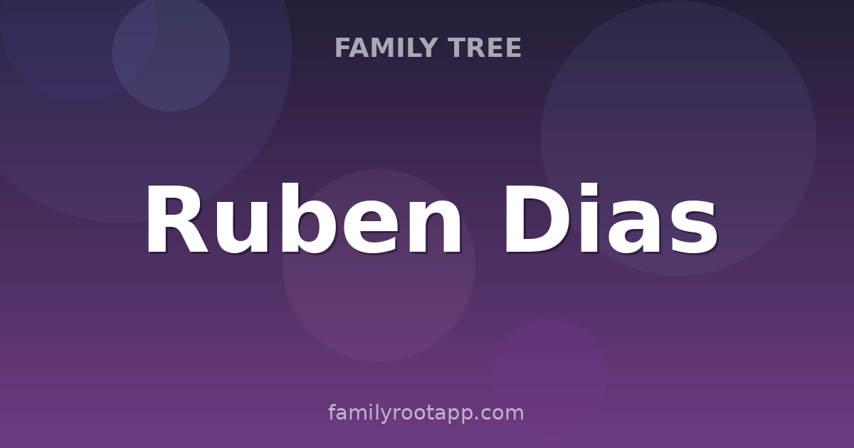 Ruben Dias Family Tree: The Story Behind Manchester City's Portuguese Defender