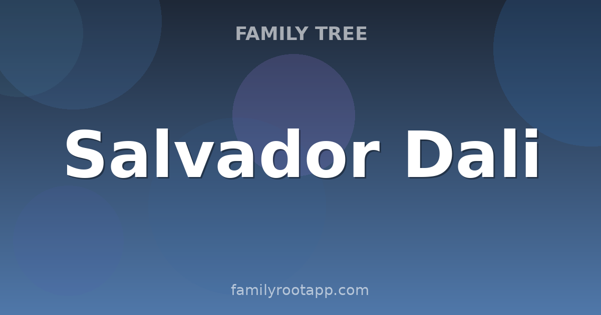 Salvador Dali Family Tree: The Story Behind Surrealism's Most-Famous Painter