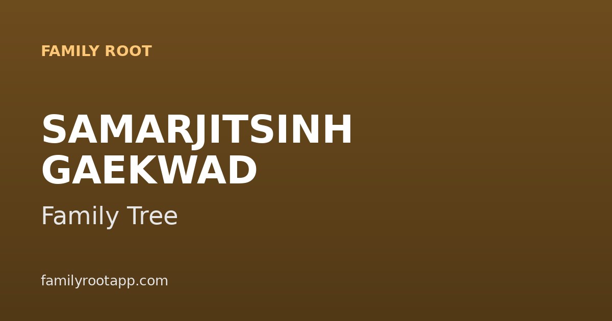 Samarjitsinh Gaekwad Family Tree: The Story Behind Baroda's Royal Family