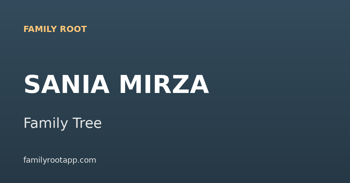 Sania Mirza Family Tree: The Story Behind India's Greatest Tennis Player