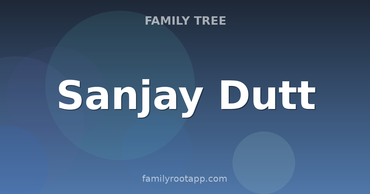 Sanjay Dutt Family Tree: The Story Behind Bollywood's Munna Bhai