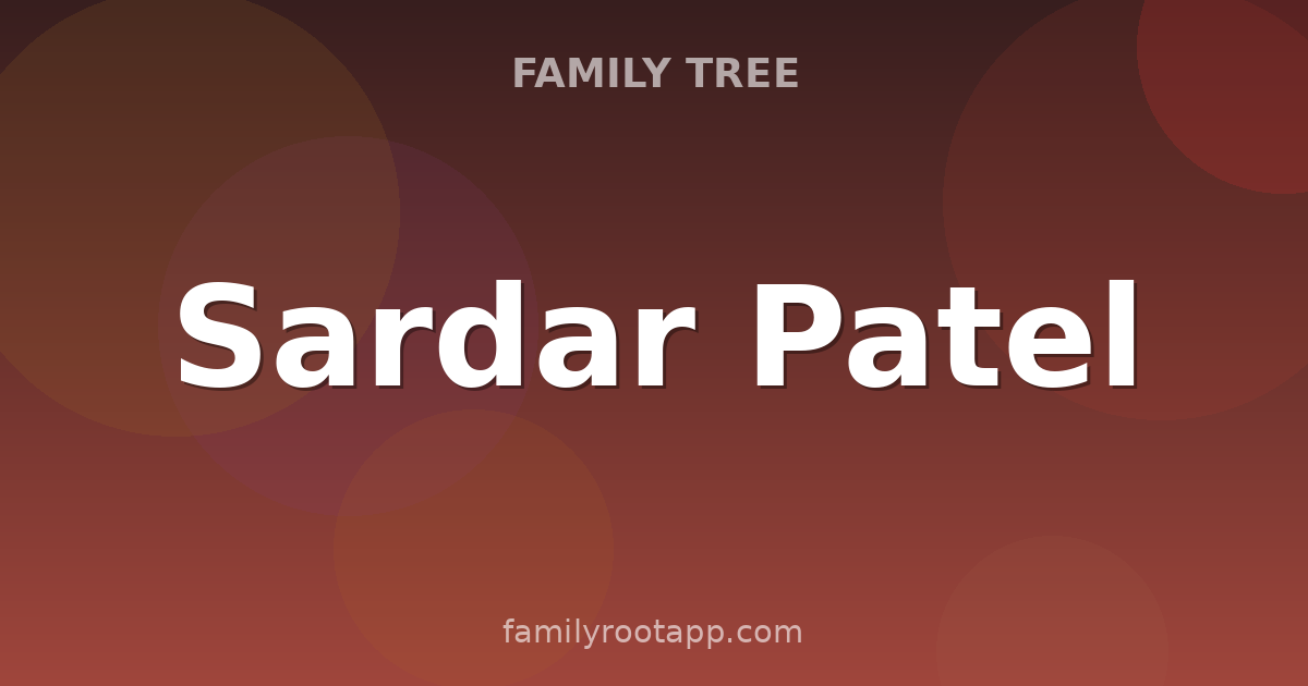 Sardar Patel Family Tree: The Story Behind The Iron Man of India