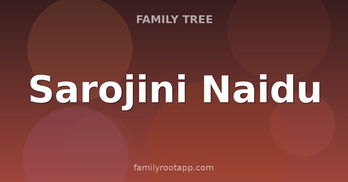 Sarojini Naidu Family Tree: The Story Behind The Nightingale of India