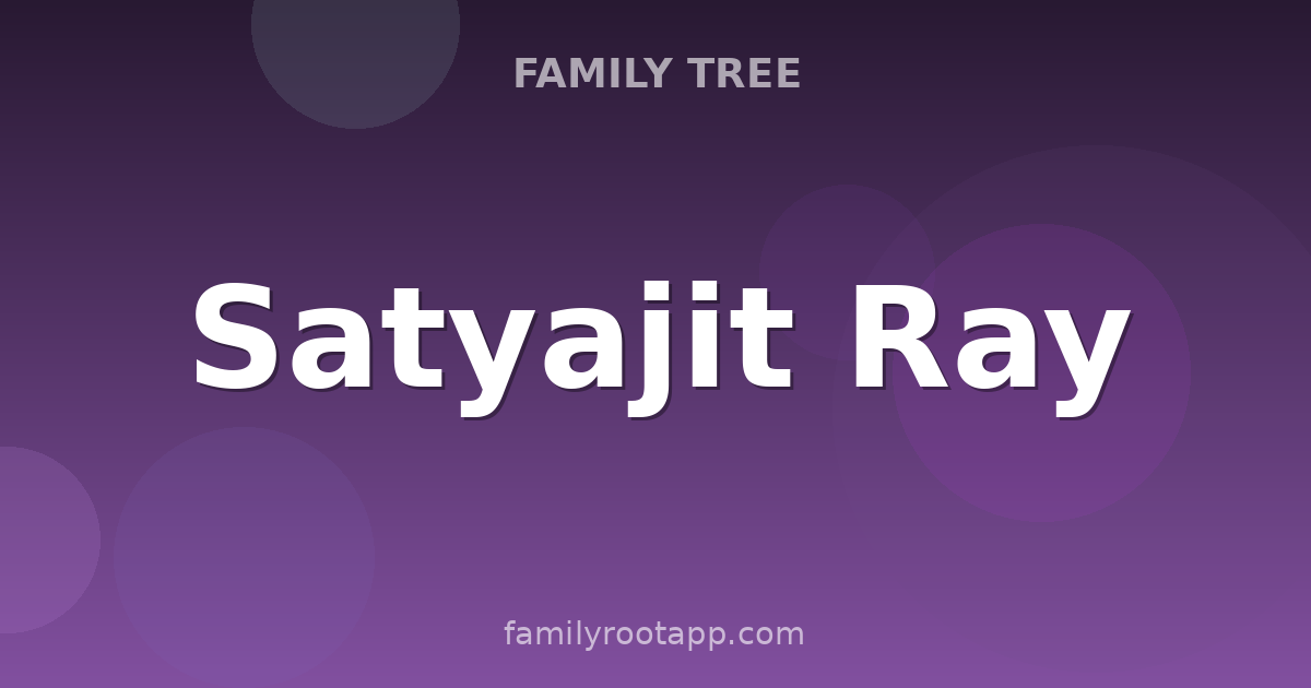 Satyajit Ray Family Tree: The Story Behind Indian Cinema's Bharat Ratna