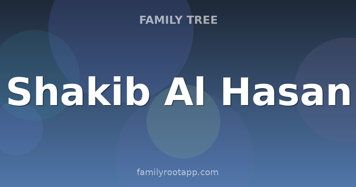 Shakib Al Hasan Family Tree: The Story Behind Bangladesh's Greatest Cricketer