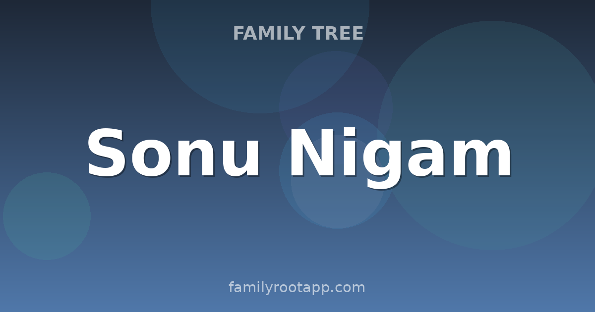 Sonu Nigam Family Tree: The Story Behind Bollywood's Modern Rafi