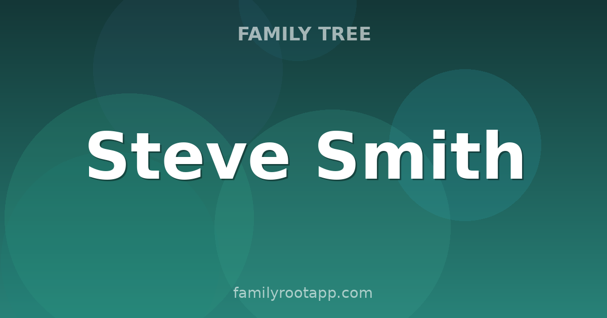 Steve Smith Family Tree: The Story Behind Australia's Modern Batting Great