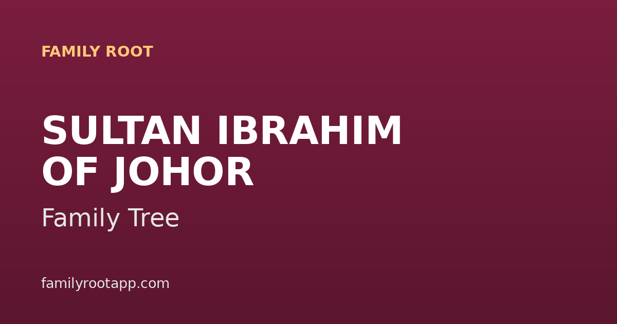 Sultan Ibrahim Family Tree: The Story Behind Malaysia's 17th Yang di-Pertuan Agong