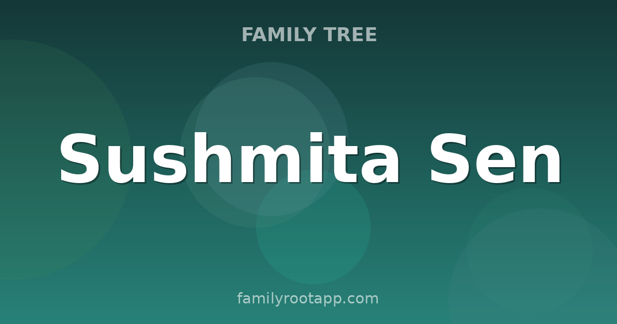 Sushmita Sen Family Tree: The Story Behind India's First Miss Universe
