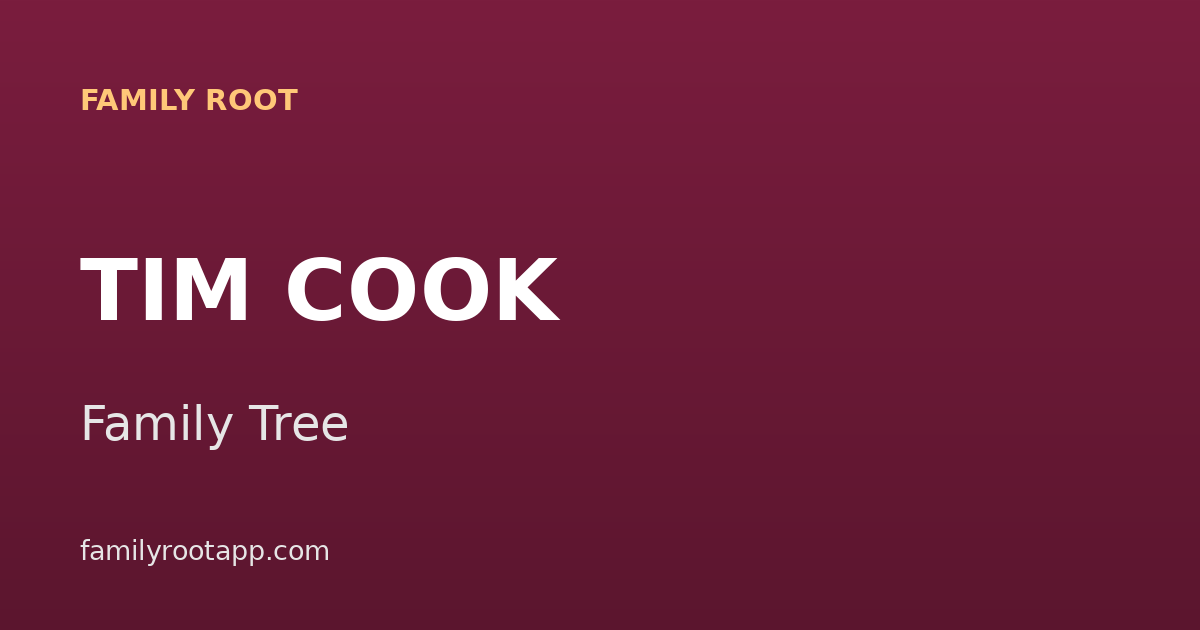 Tim Cook Family Tree: The Story Behind Apple's CEO