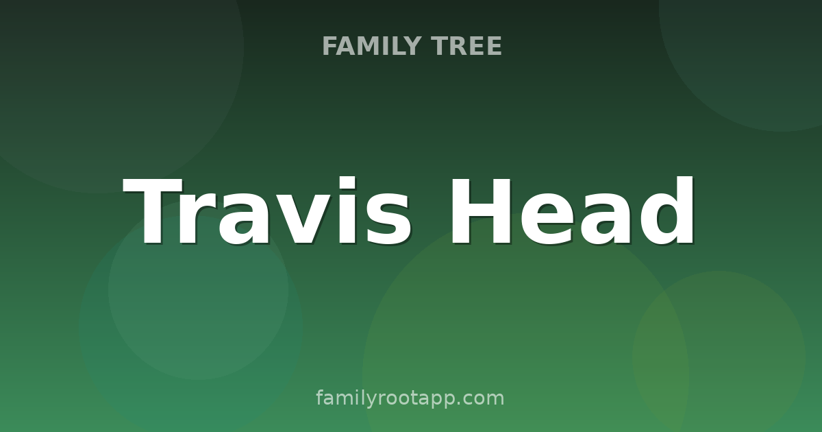 Travis Head Family Tree: The Story Behind Australia's Adelaide Opener