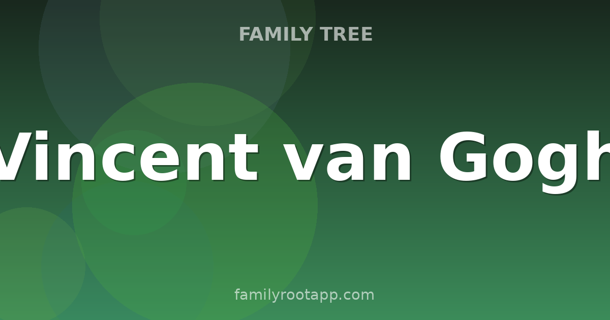 Vincent van Gogh Family Tree: The Story Behind Post-Impressionism's Greatest Painter