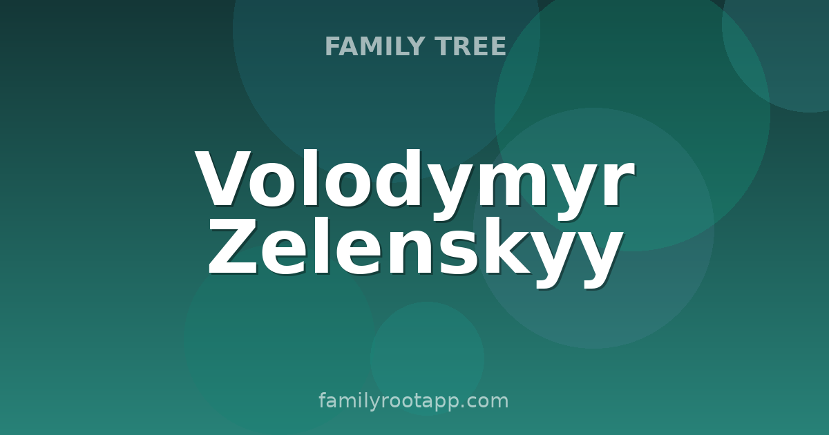 Volodymyr Zelenskyy Family Tree: The Story Behind Ukraine's War-Era President