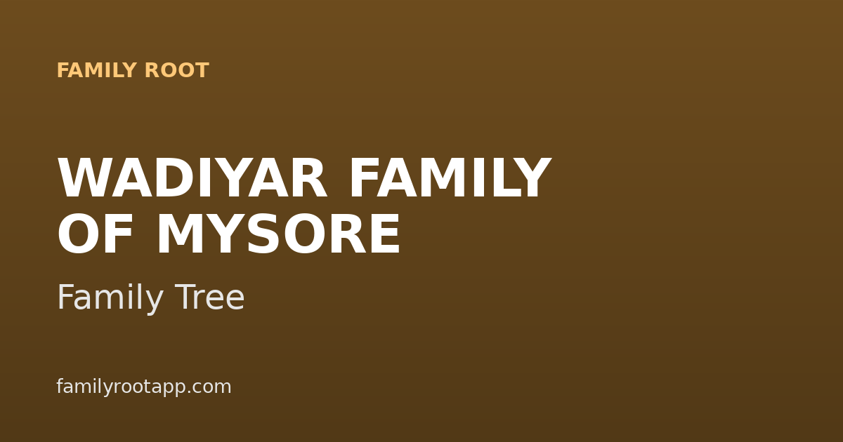 Wadiyar Family Tree: The Story Behind Karnataka's Mysore Royal Dynasty