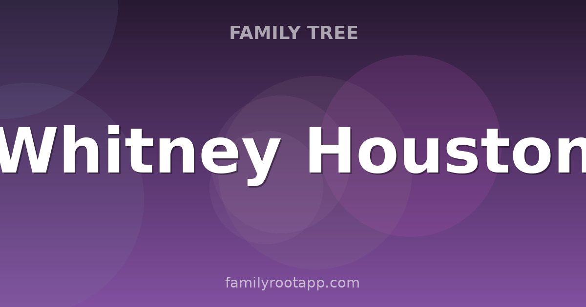 Whitney Houston Family Tree: The Story Behind The Voice