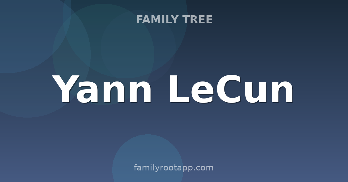 Yann LeCun Family Tree: The Story Behind Meta's Chief AI Scientist