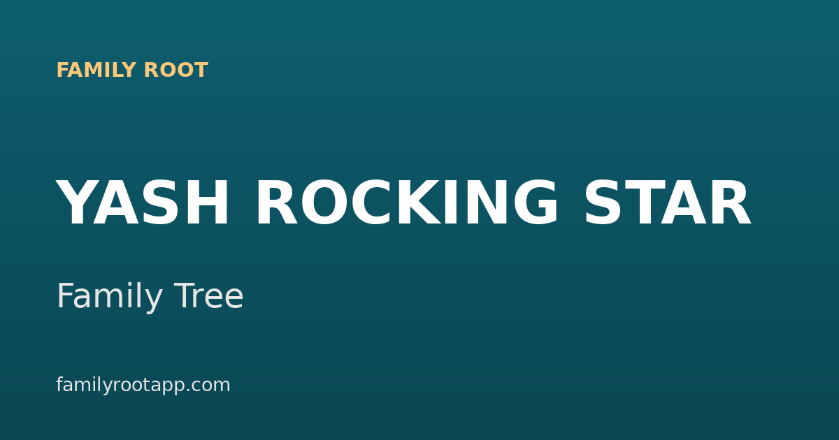 Yash Family Tree: The Story Behind KGF's "Rocking Star"