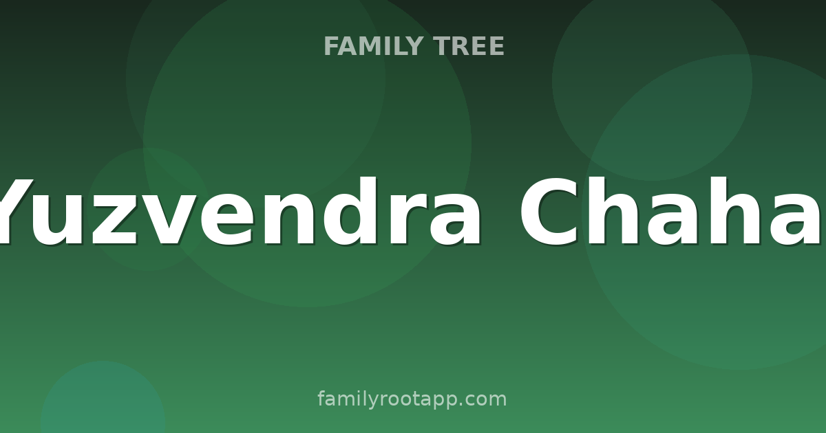 Yuzvendra Chahal Family Tree: The Story Behind India's Spin Magician